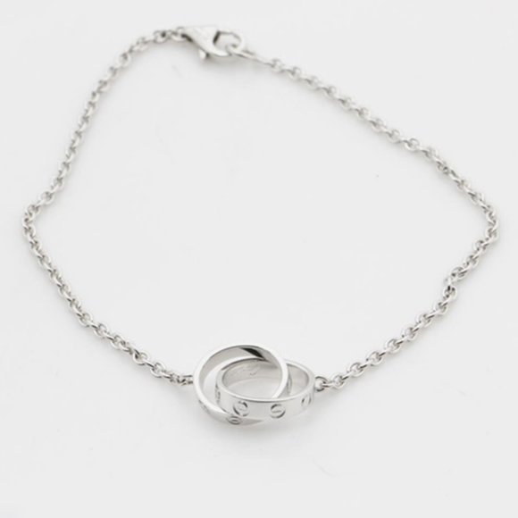 Cartier Jewelry - Preowned Cartier 18k 750 Love Charm Chain Bracelet